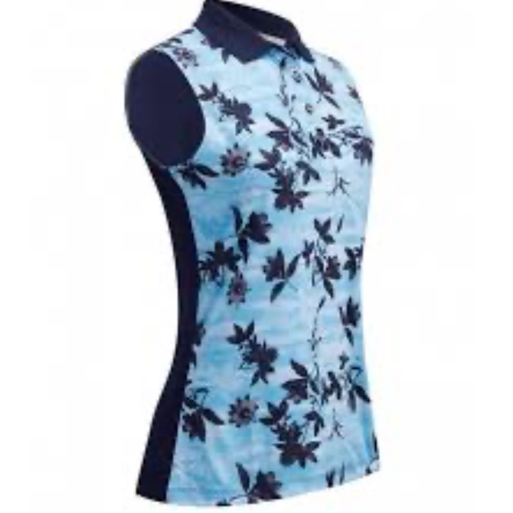 NWOT Callaway Ladies Printed Polo Golf Top Size M